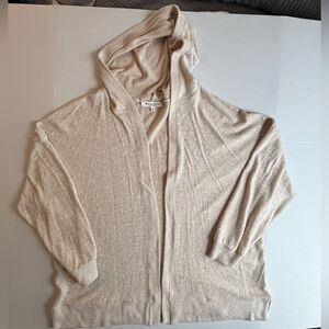Workshop Republic Clothing  SZ Large Cream Tan‎ Open Front Cardigan Light Weight